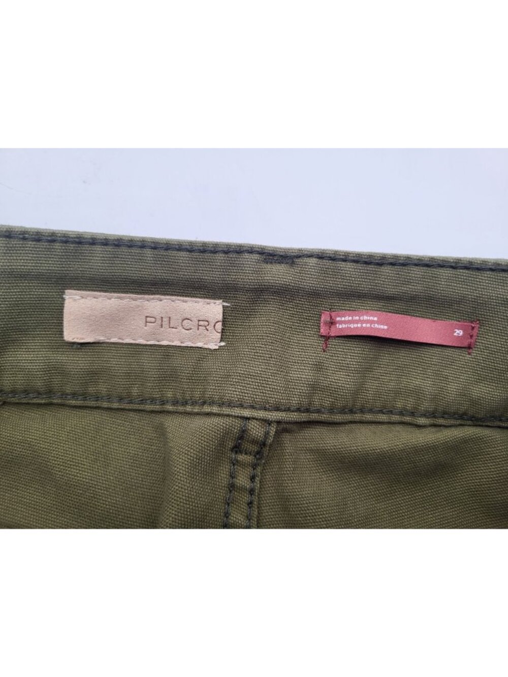 Pilcro Womens SZ 29 The Wanderer Anthropologie Low Rise Trouser Pants Green - Picture 3 of 12